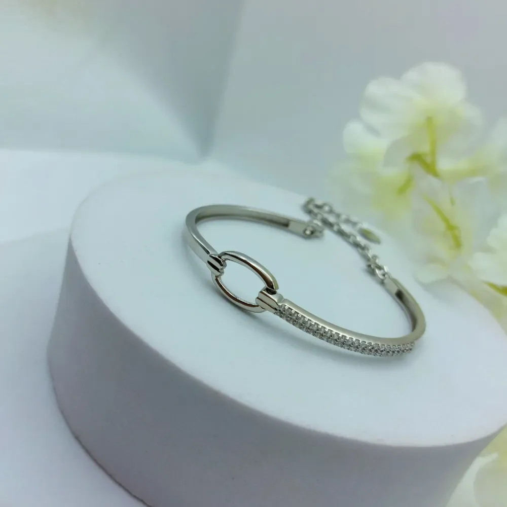 Trendy Minimalist 925 Silver Bracelet