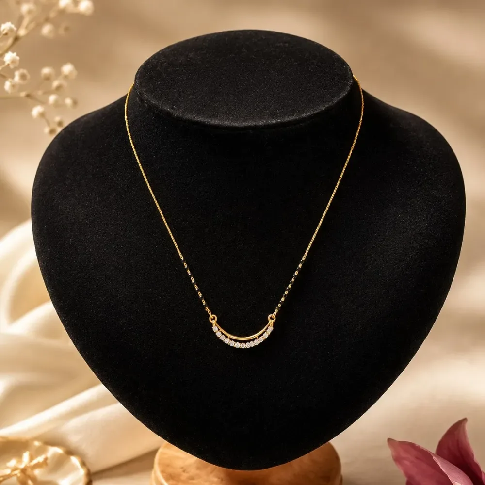 Celestial Curve 18k Gold Mangalsutra
