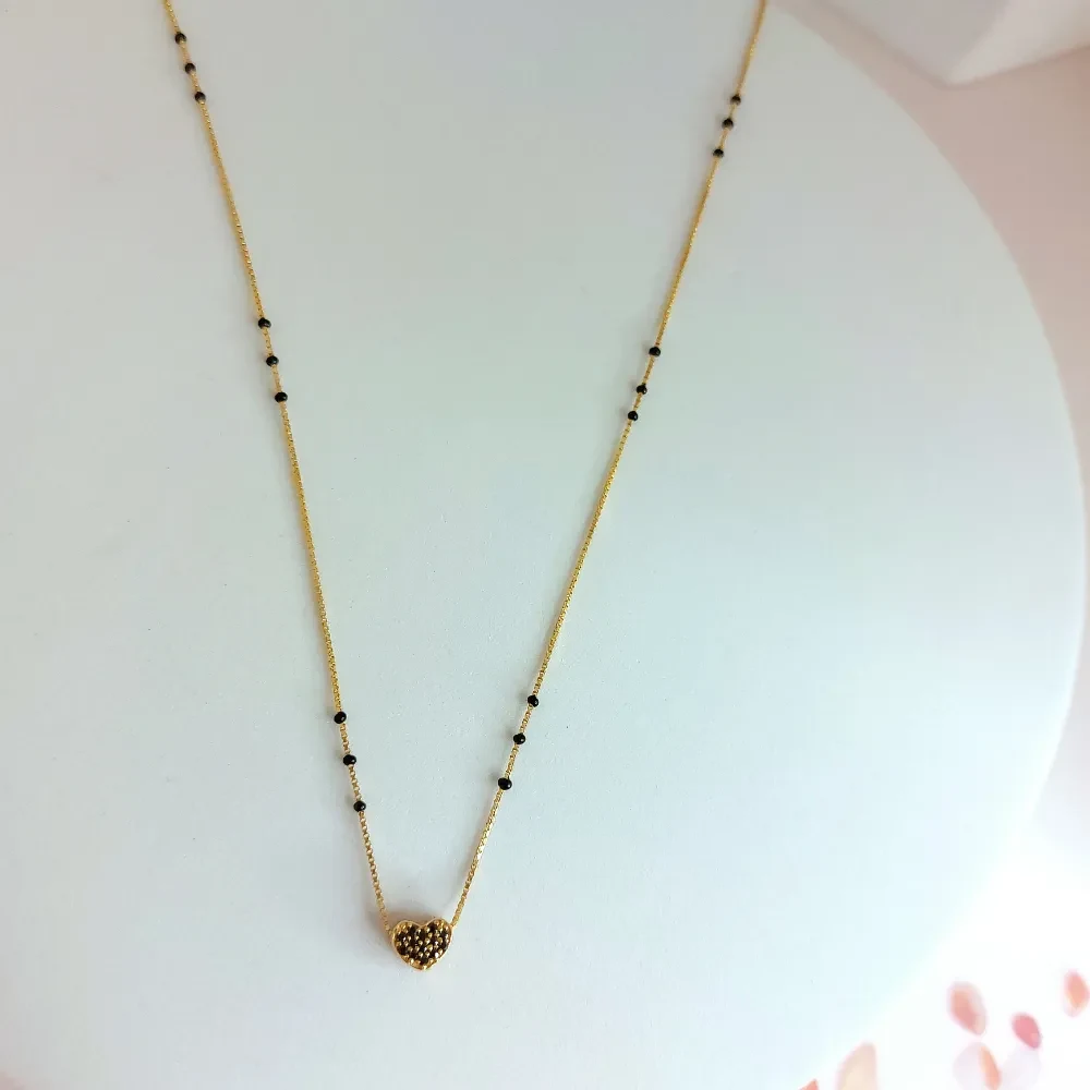 Heart Lightweight 22k Gold Mangalsutra