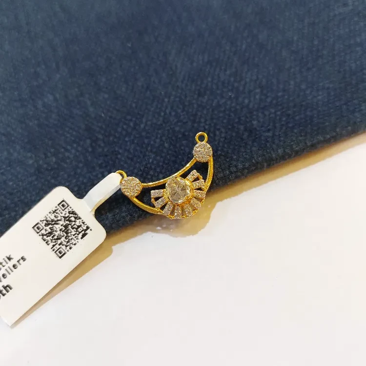 Style American Diamond Mangalsutra Pendant