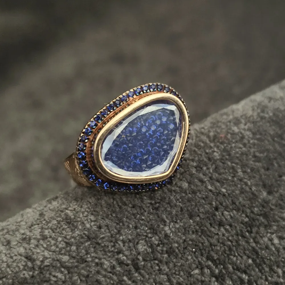 Sapphire Rose Gold Ring