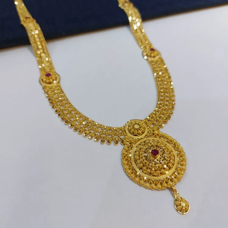 Trendy Gold Long Necklace