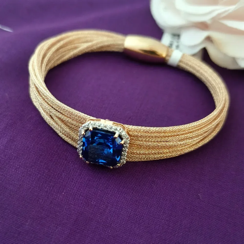 18k Gold Ladies Band Bracelet