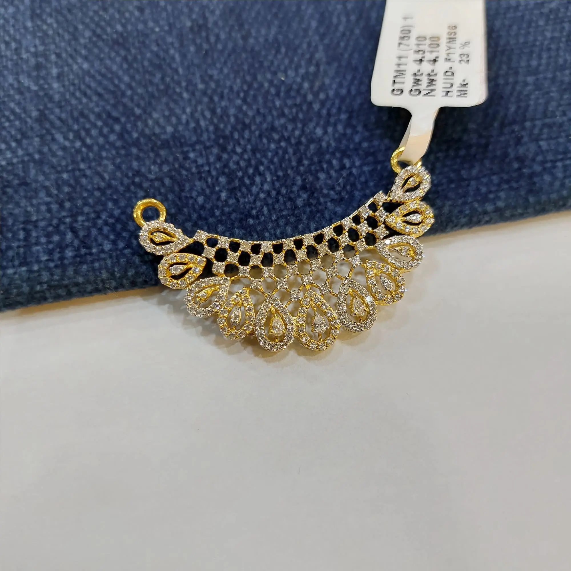 Trendy American Diamond Mangalsutra Pendant