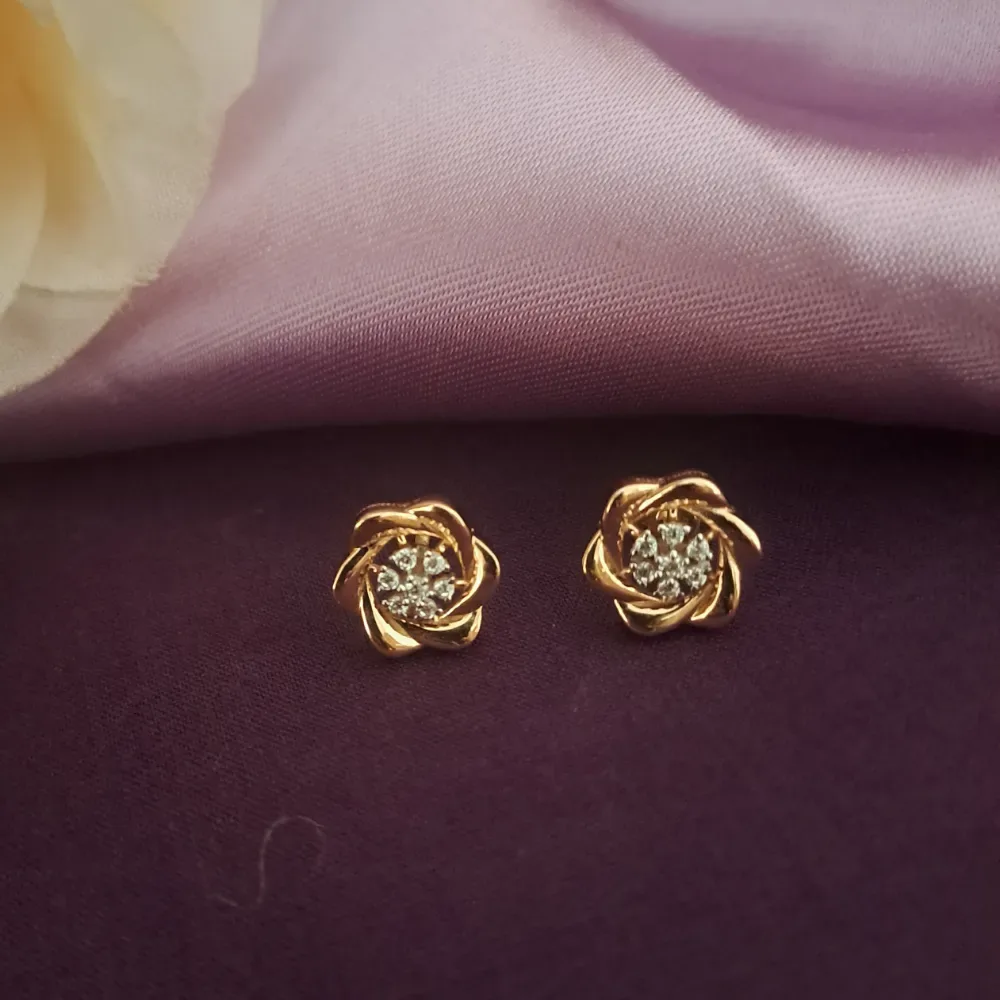 Delicate Rose Gold Earrings