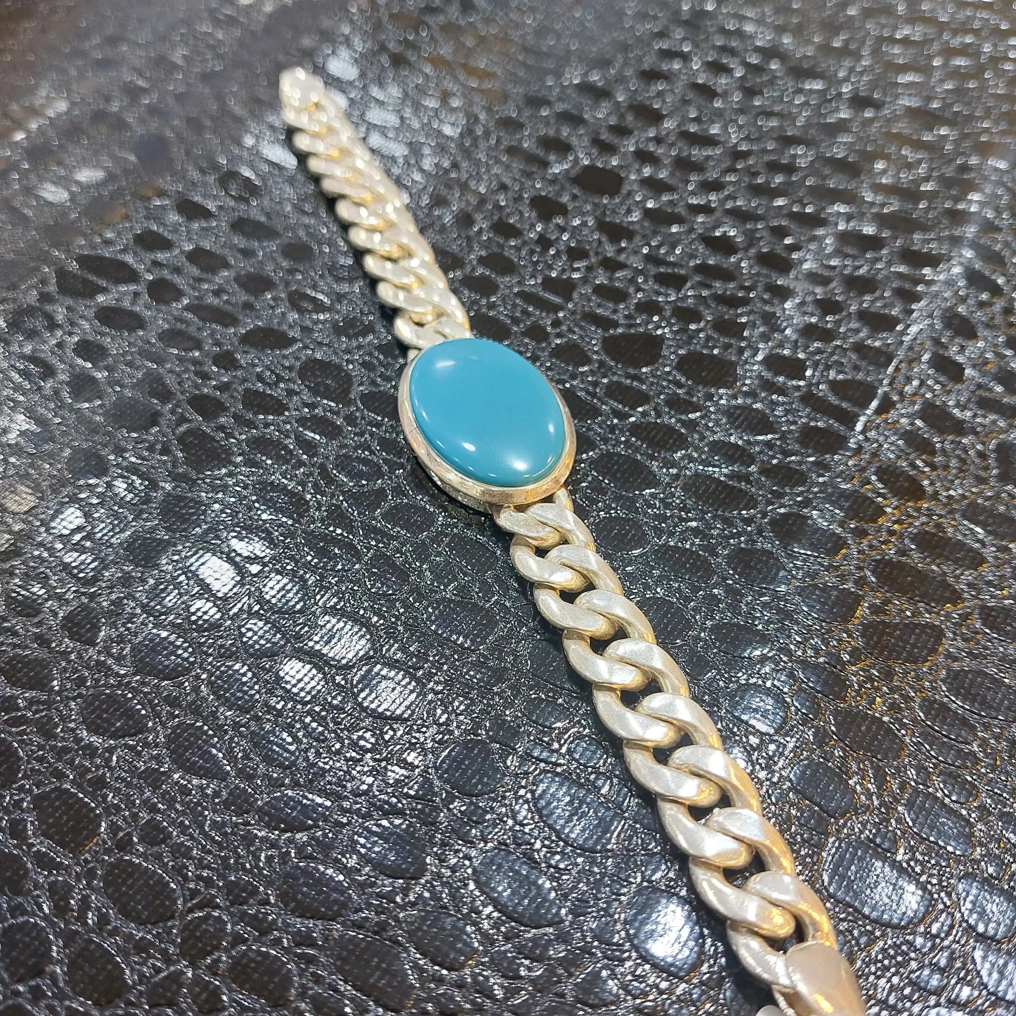 Trendy Silver Gents Bracelet