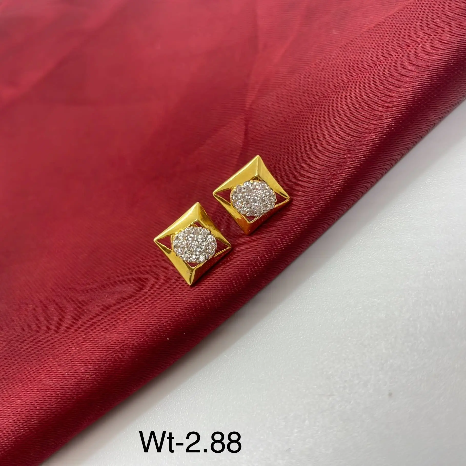 Square Shape American Diamond Tops