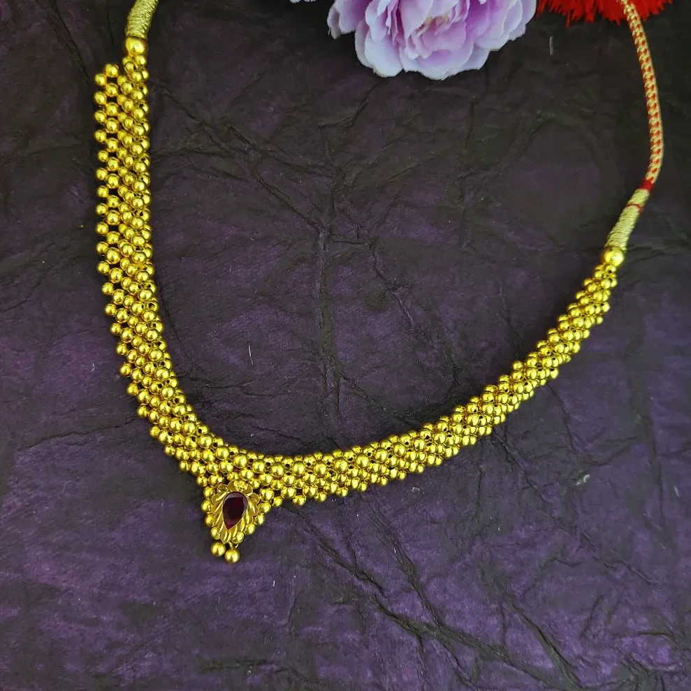 Lightweight Thushi Necklace in 22k Gold