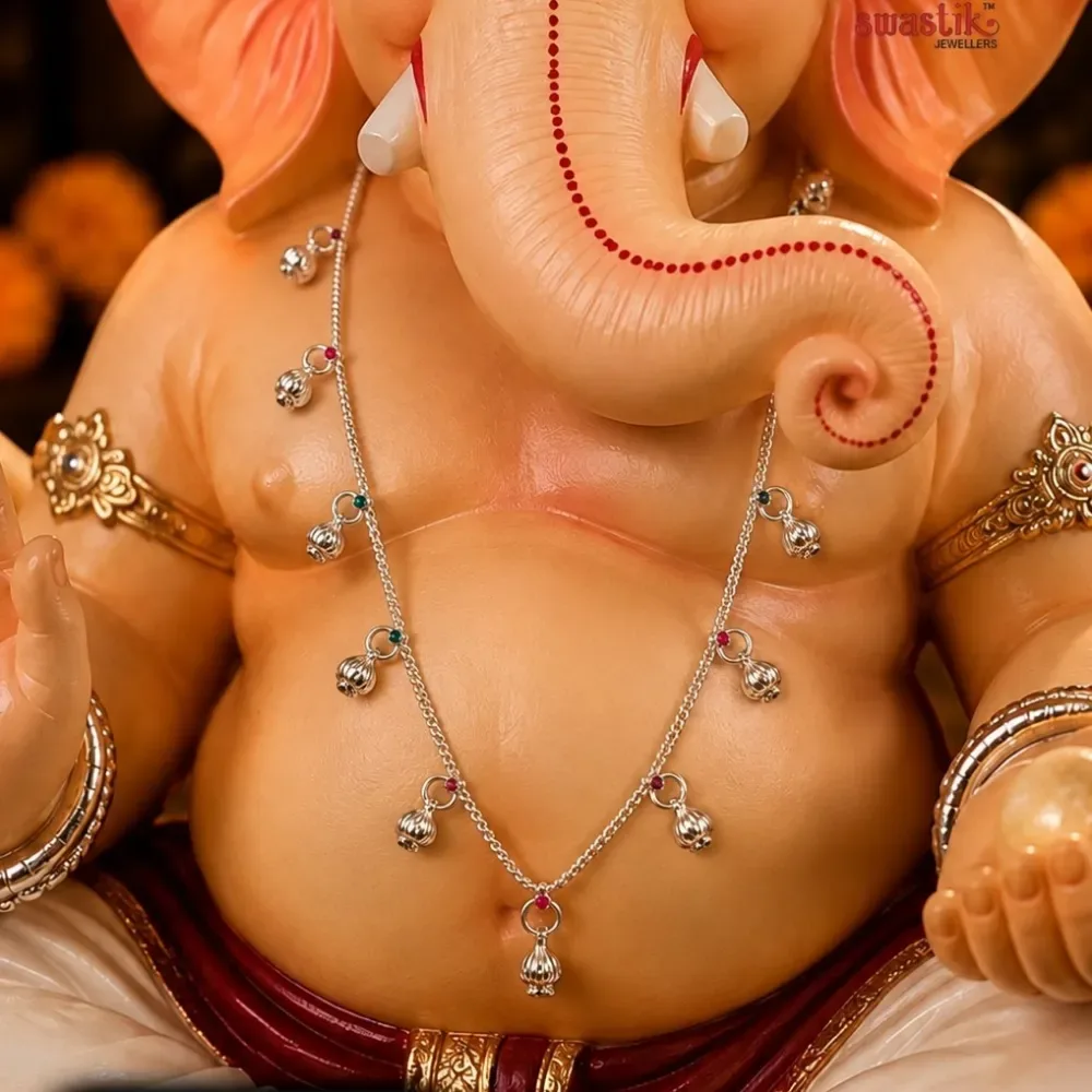 Silver Modak Necklace