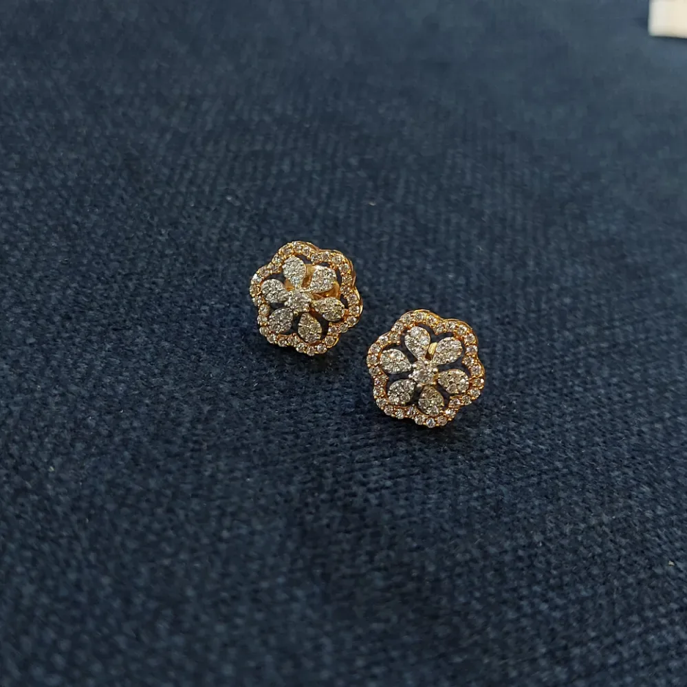 Style Rose Gold Tops With American Diamond