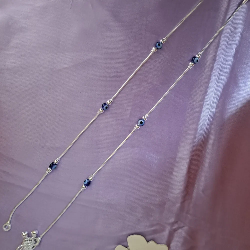 Evileye Silver Anklet