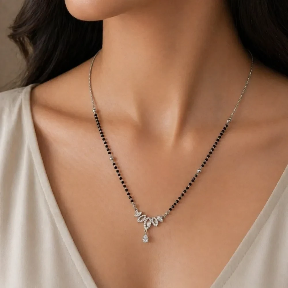 Trendy 925 Silver Mangalsutra