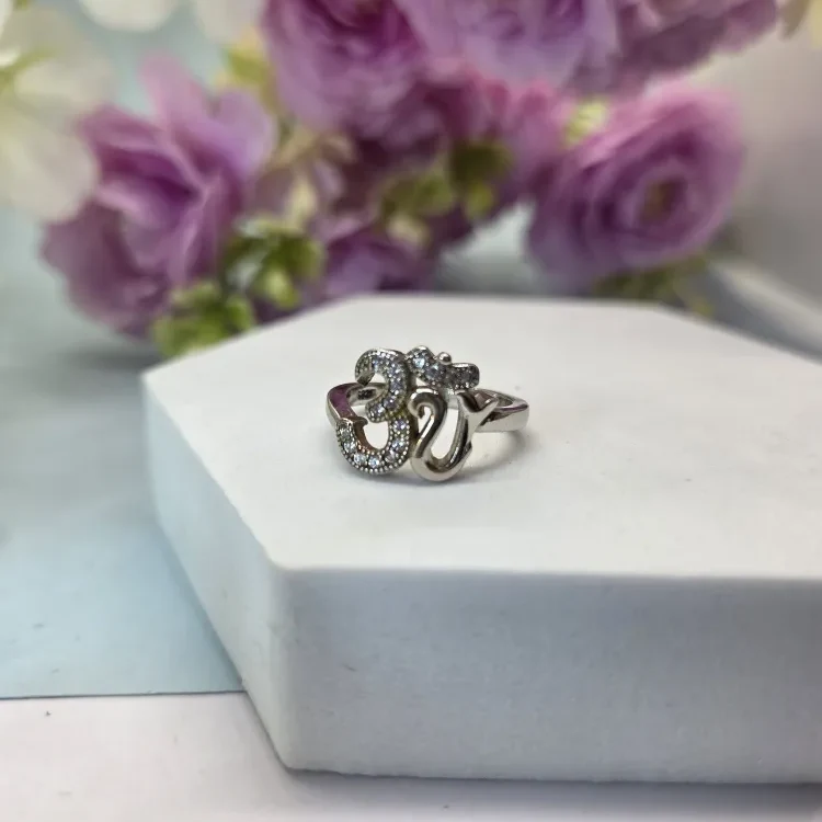 Omkar Silver Ring