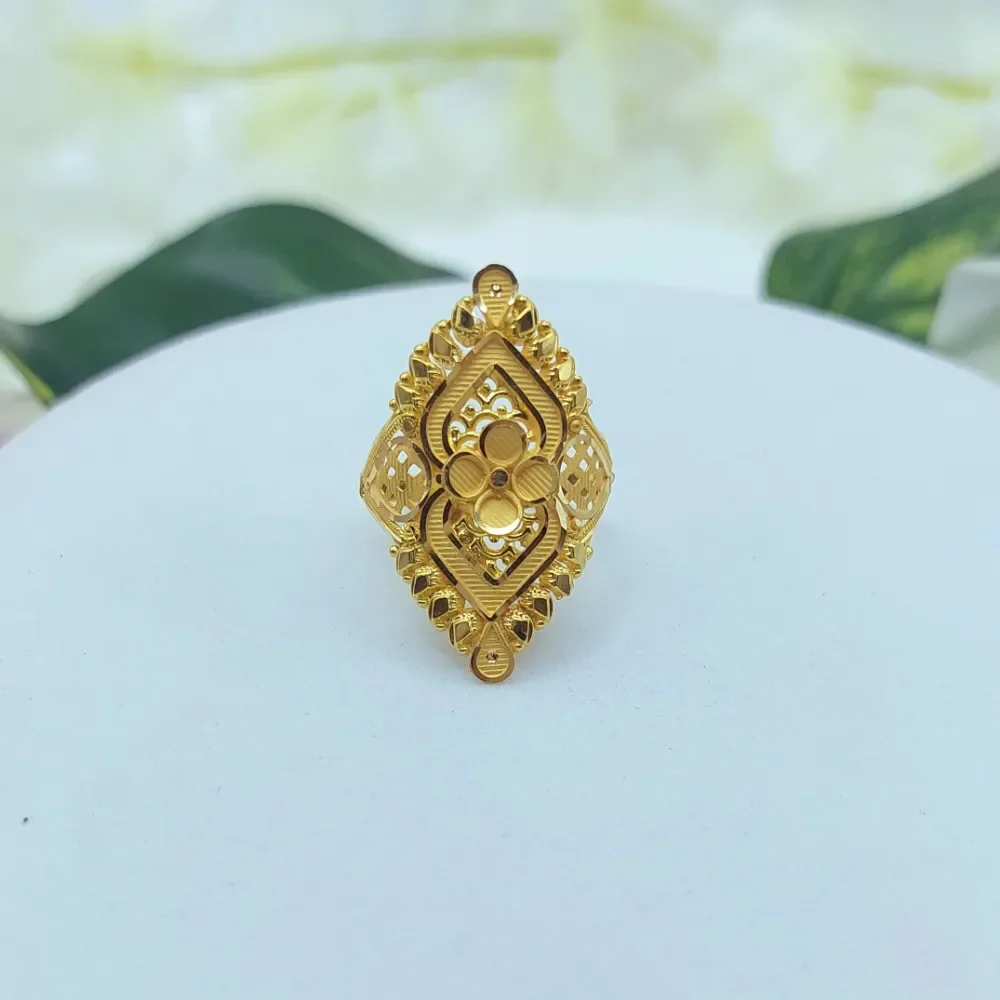 Filigree Floral Statement Ring