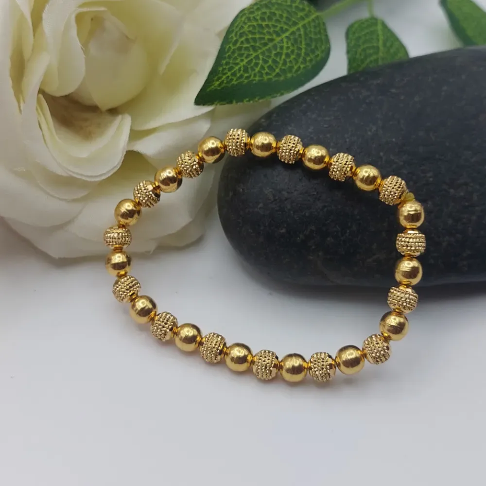 Customised Beads Gold Bracelet