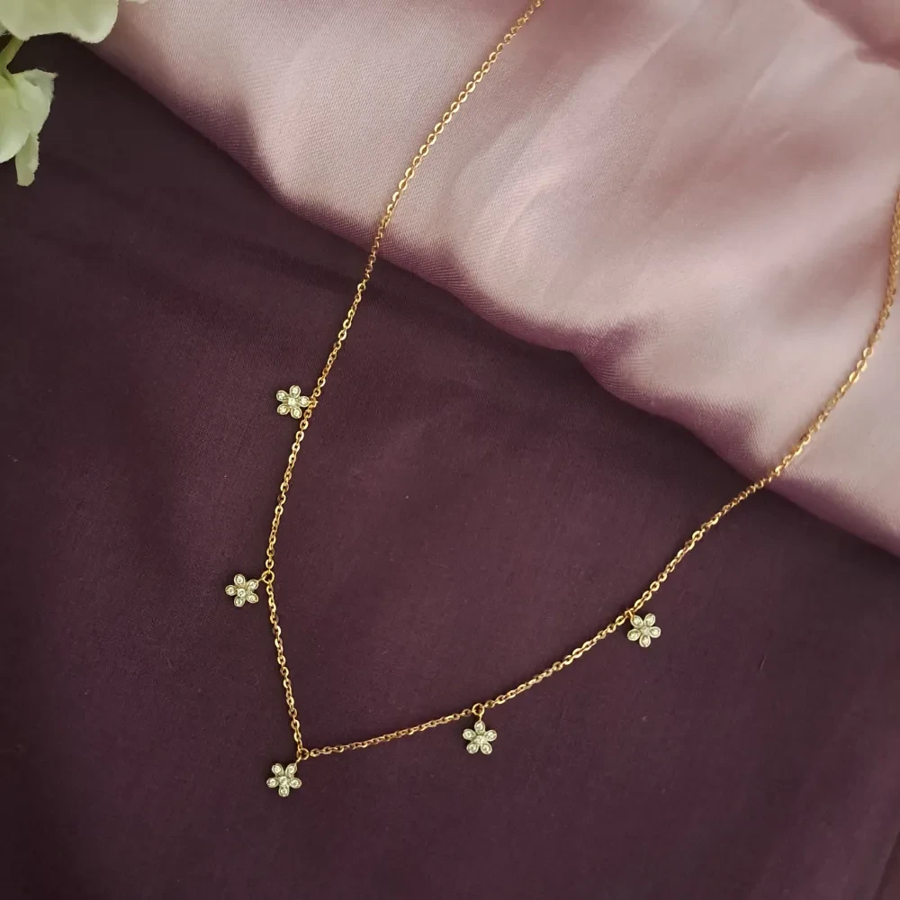 Flower Charm Necklace