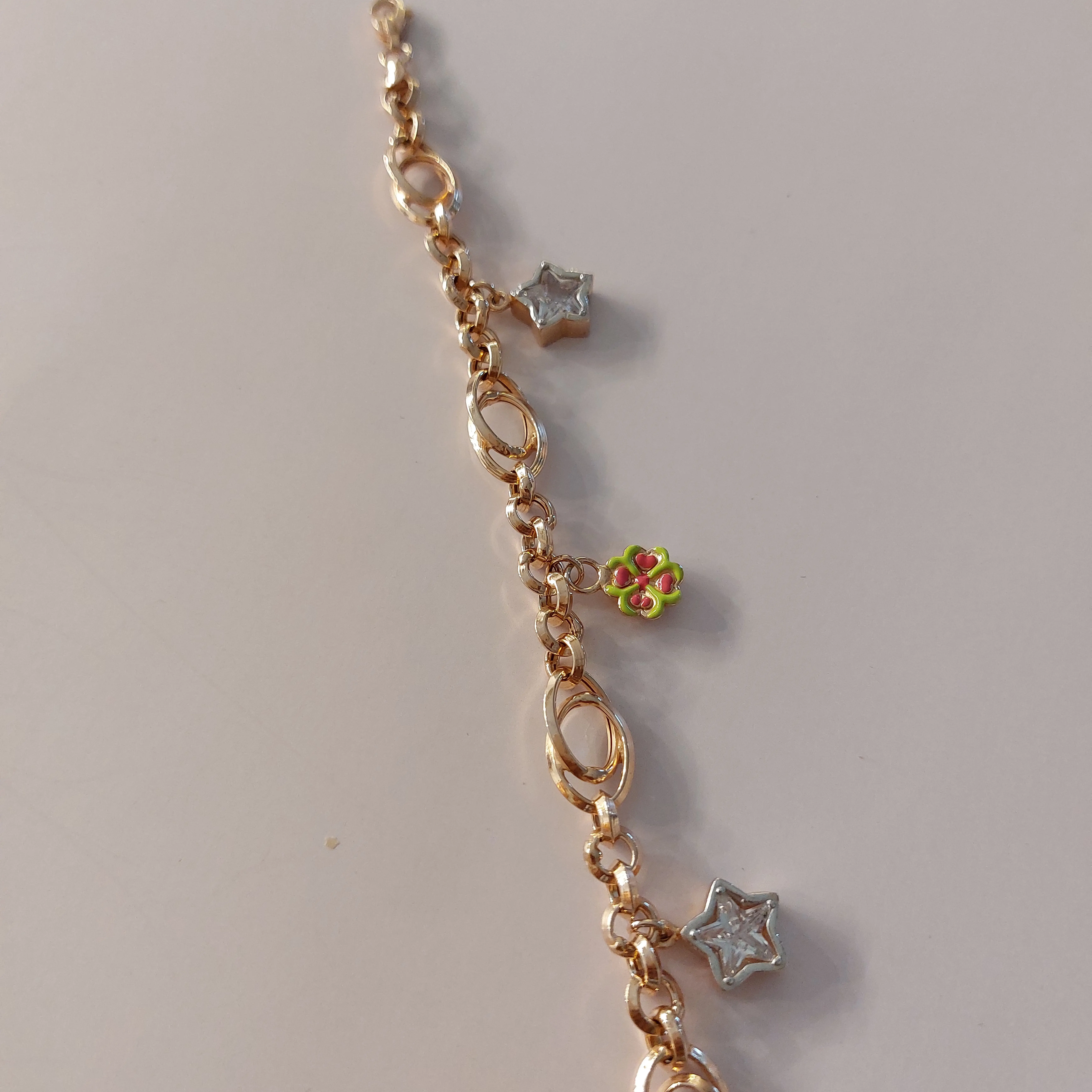 Style Silver Bracelet In Rose Colour