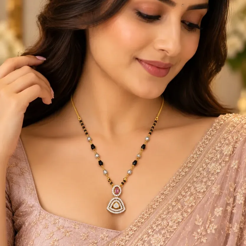 Elegant Teardrop Bridal Mangalsutra