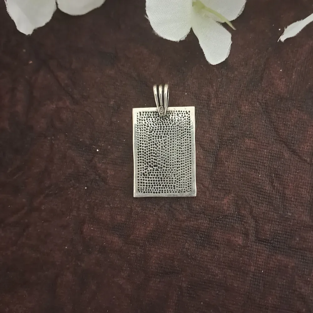 925 Silver Card Pendant