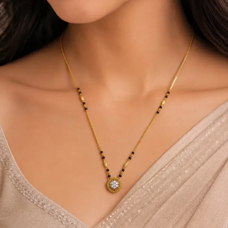 Gold Halo Mangalsutra