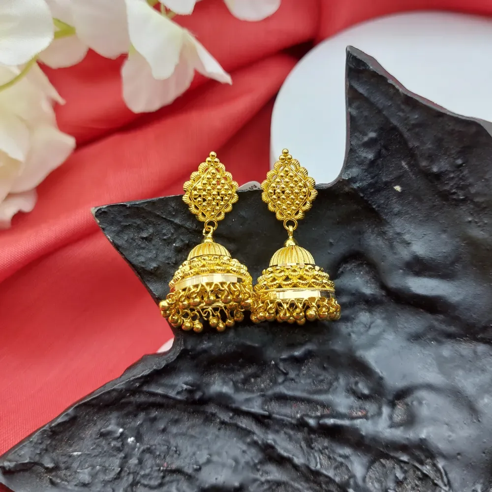 Elegant Gold Jhumka