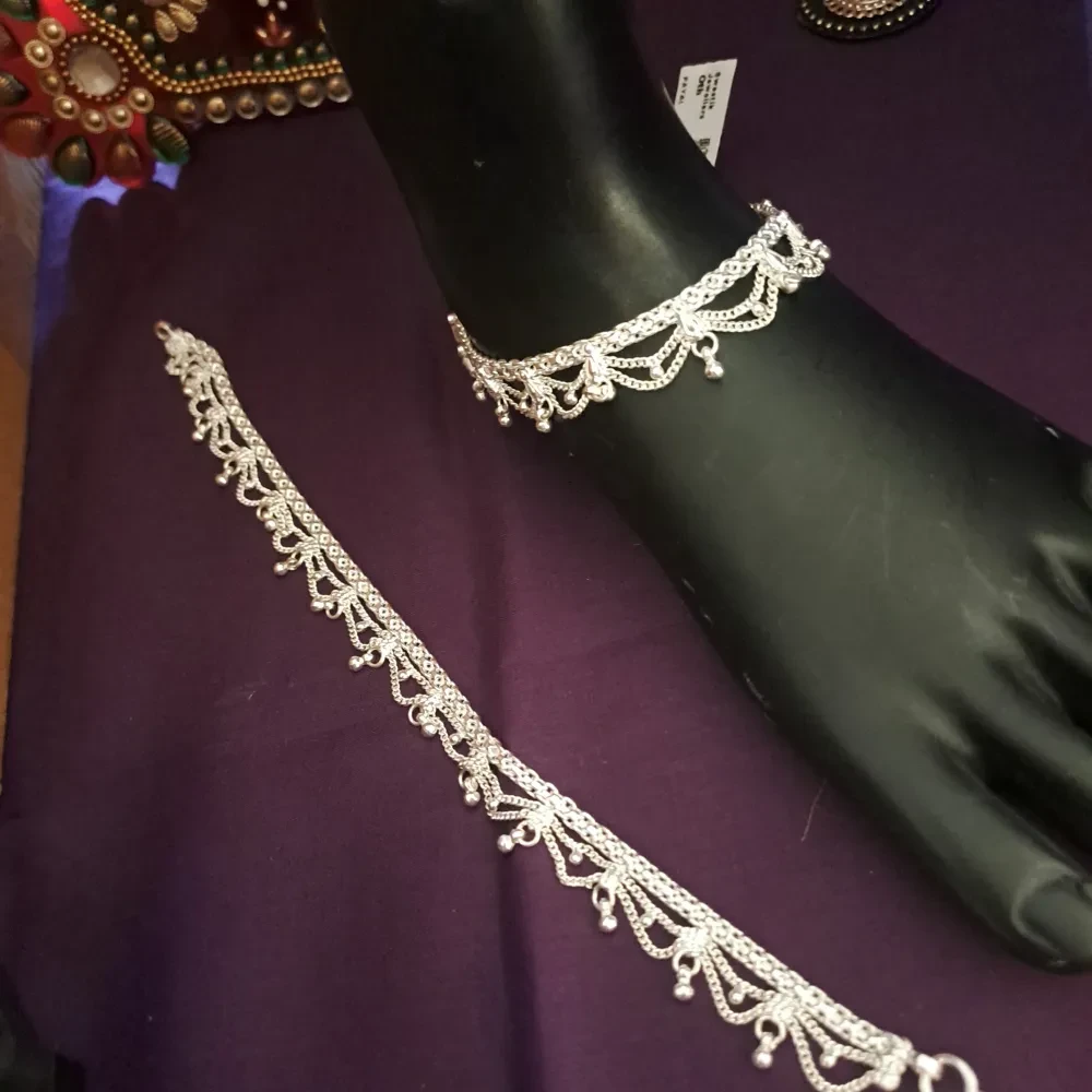 Bridal Silver Payal