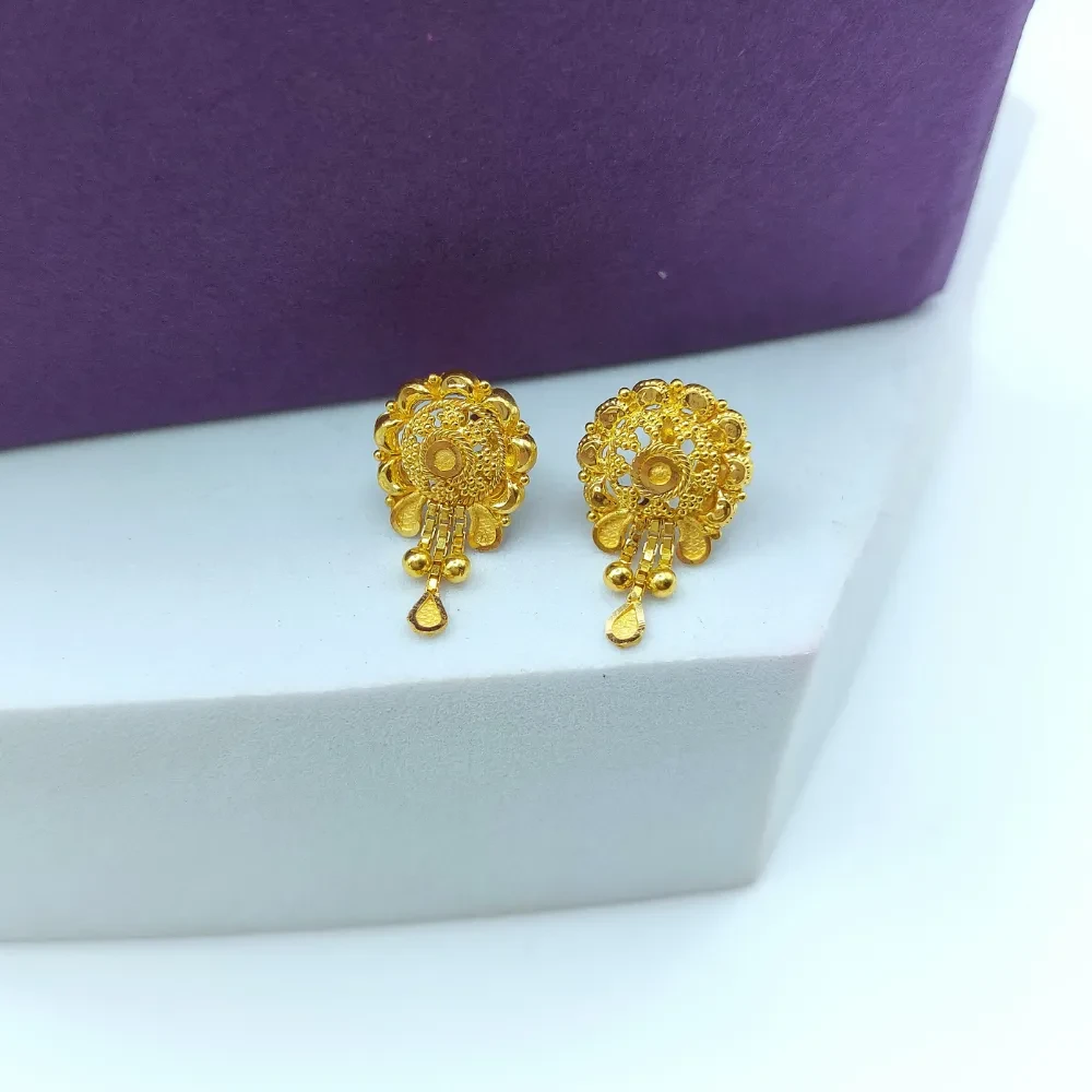 Filigree Floral Drop Earrings