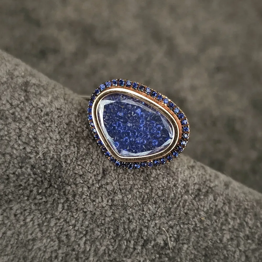 Sapphire Rose Gold Ring