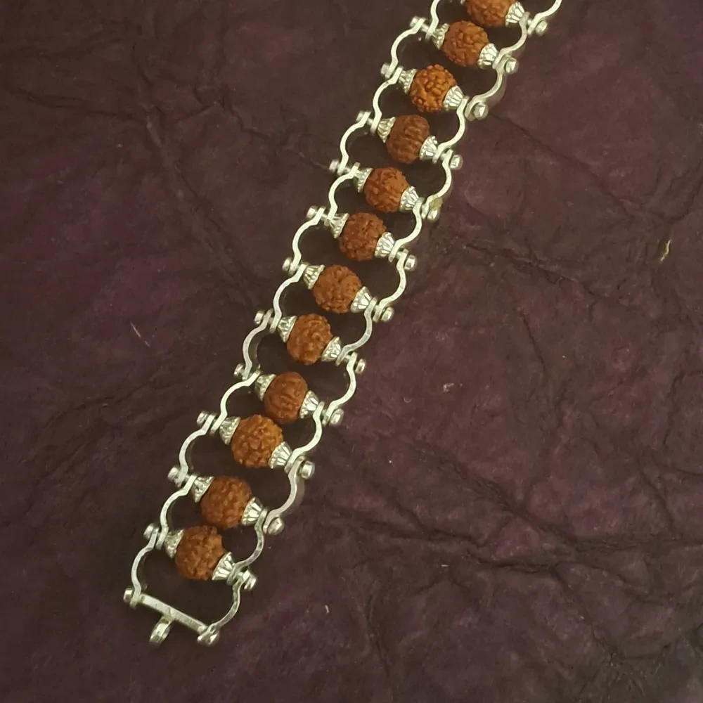 Rudraksha Silver Bracelet