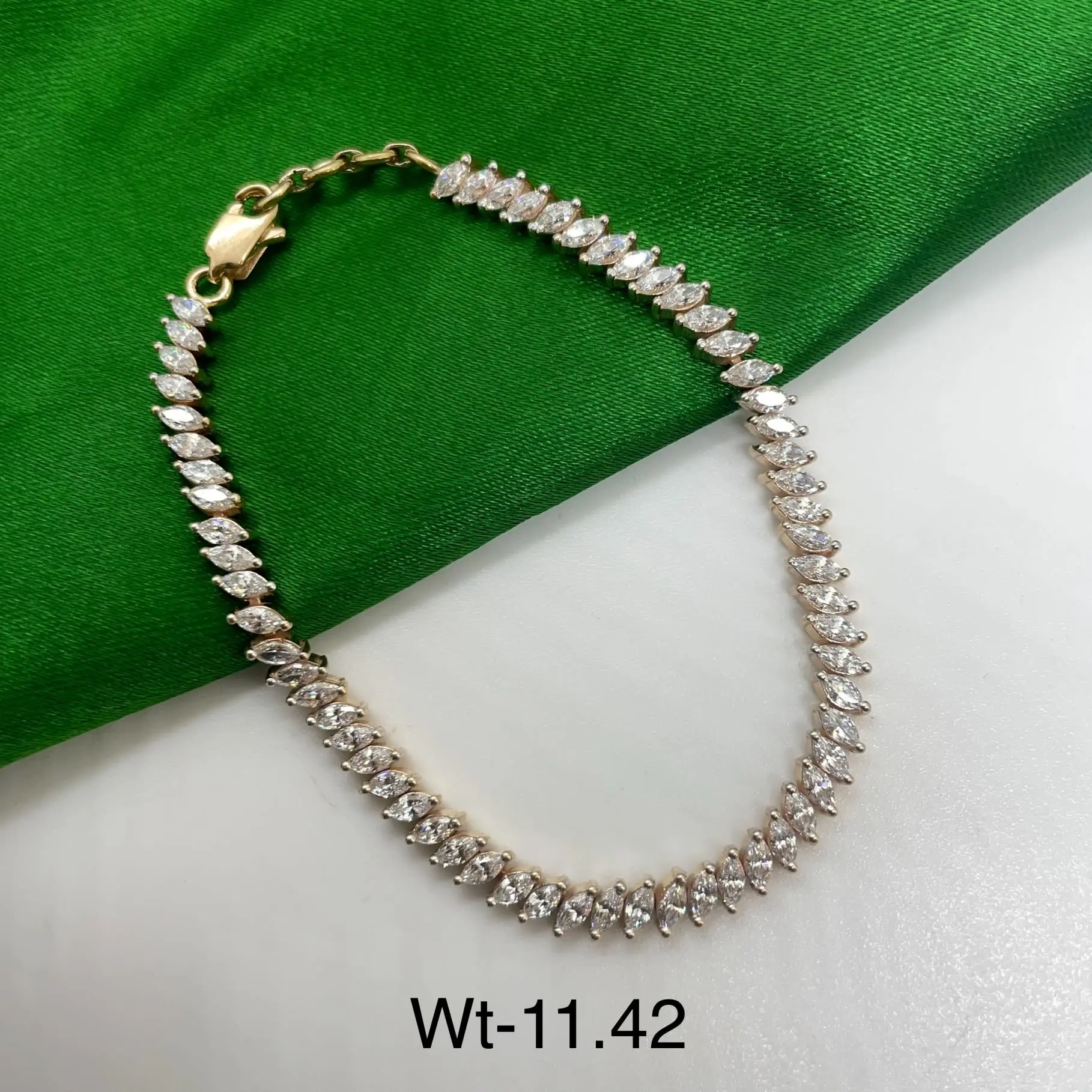 Trendy Rose Gold American Diamond Bracelet