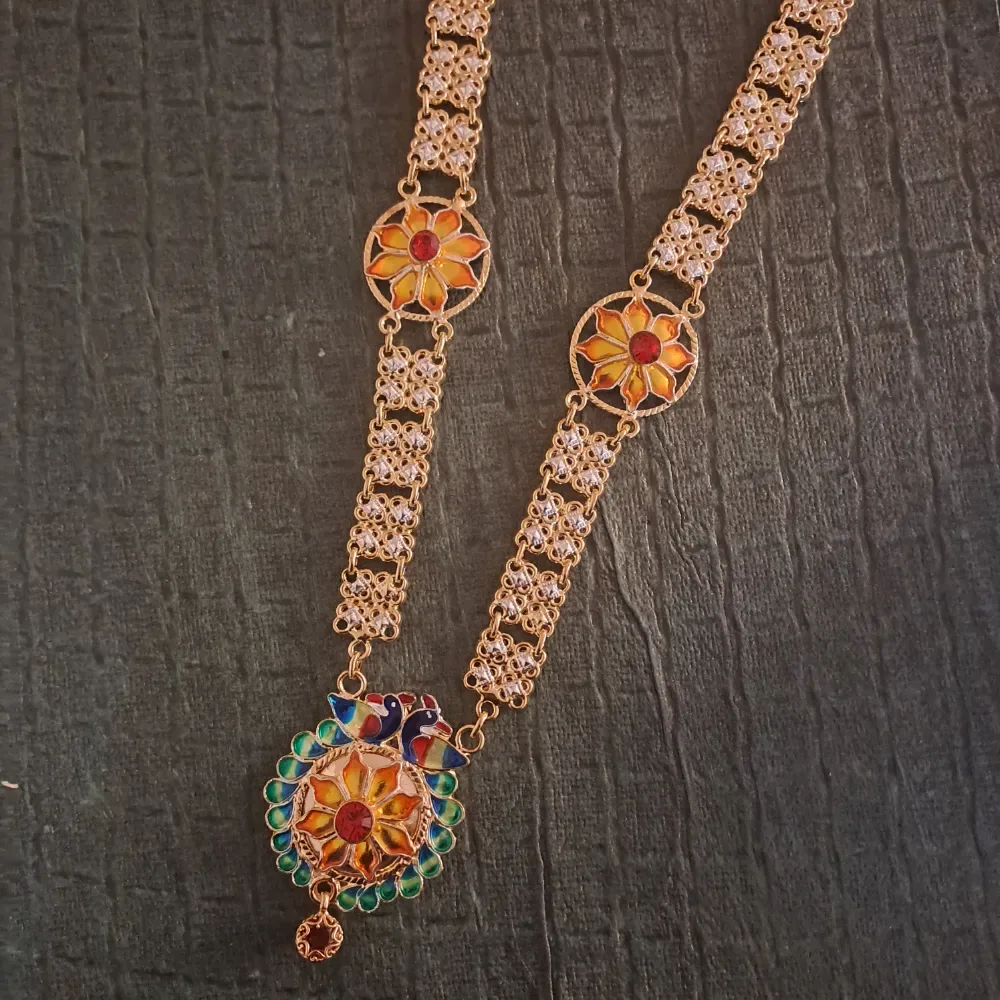 dual tone Silver Necklace