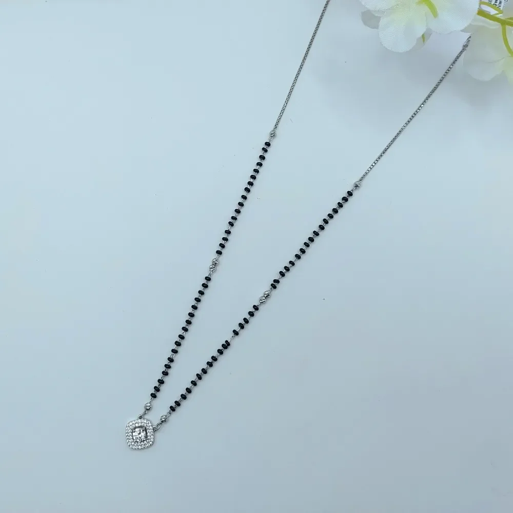 Minimalist Silver Mangalsutra