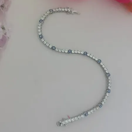 Evileye Silver Bracelet