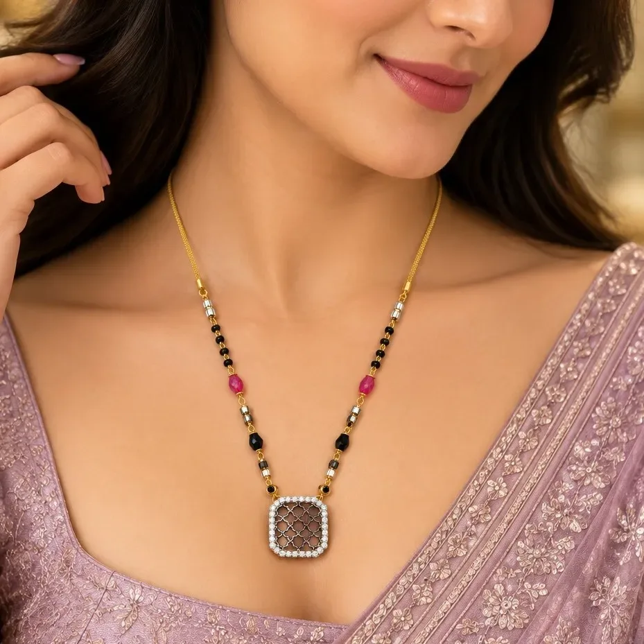 Elegant Geometric Mangalsutra