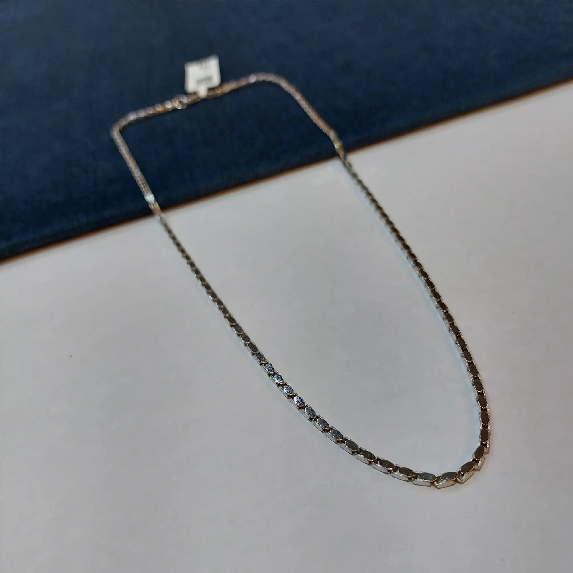 Trendy White Gold Italian Chain