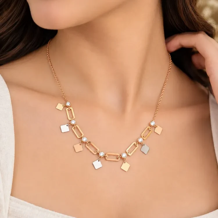Rose Gold Charm Link Chain
