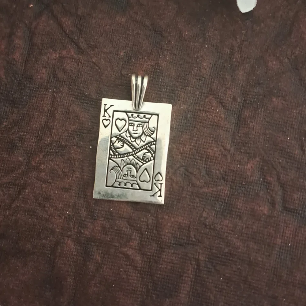 925 Silver Card Pendant