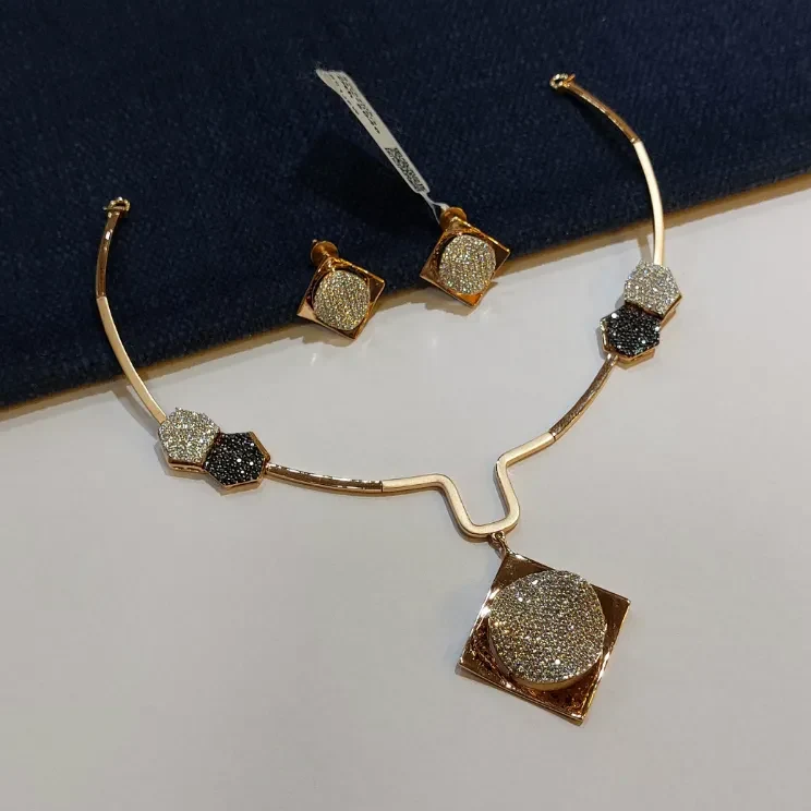 Fancy Rose Gold Necklace