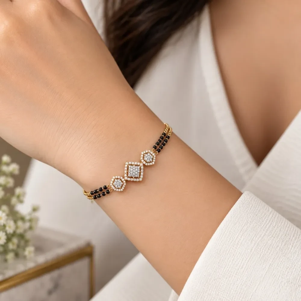Square Mangalsutra Bracelet