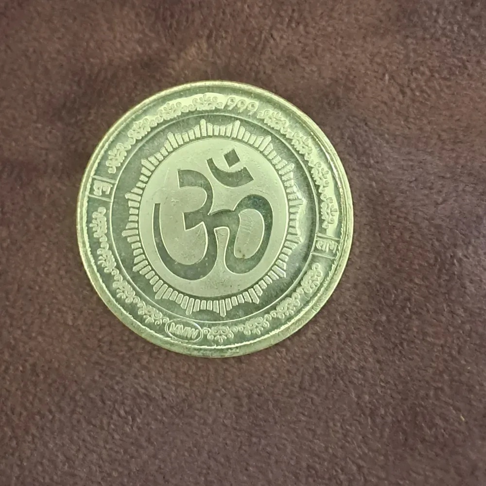 Omkar Silver Coin