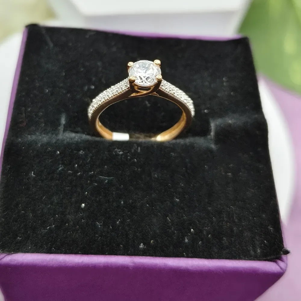 Rose Gold Solitaire Radiance Ring
