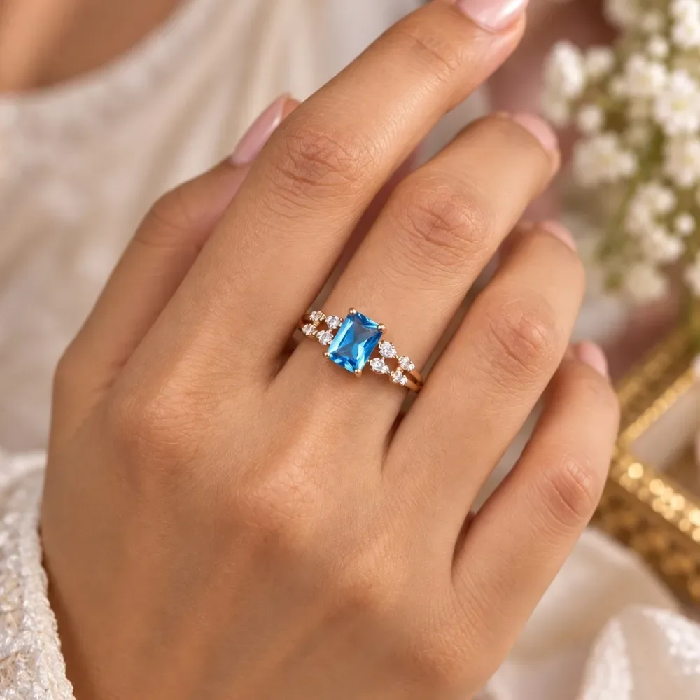 Sapphire Elegant Gold Ring