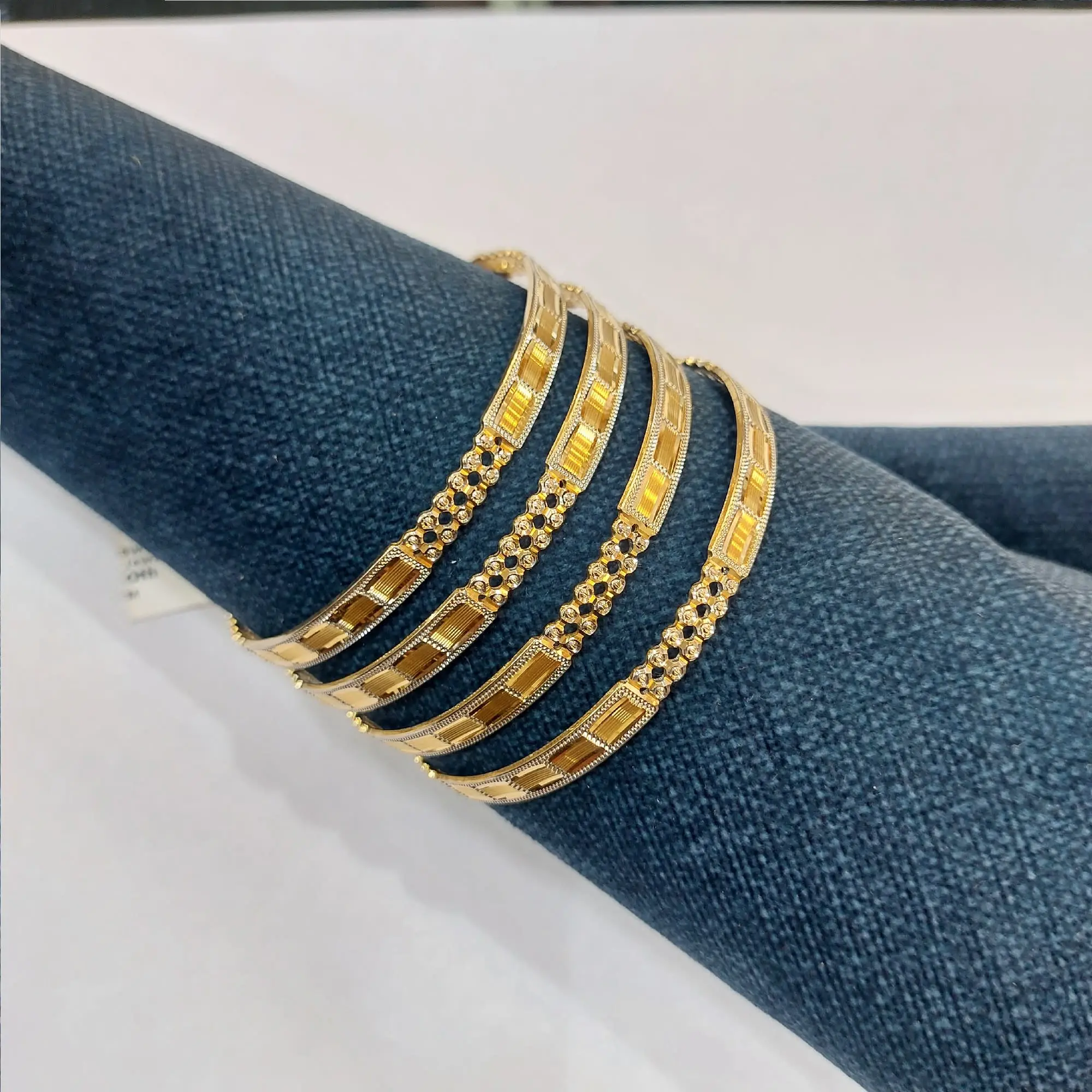 White Roadium Bangles