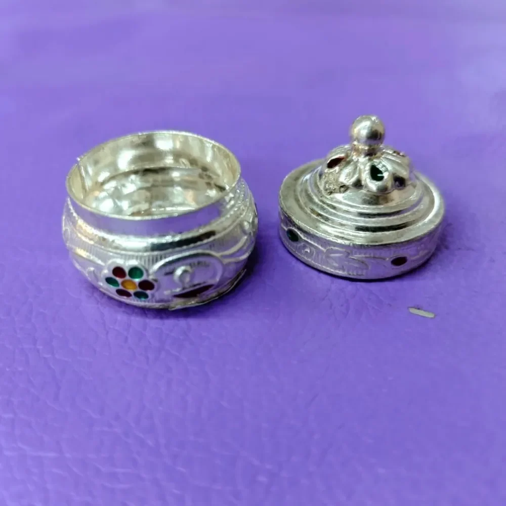 Traditional Silver Sindoor Dani
