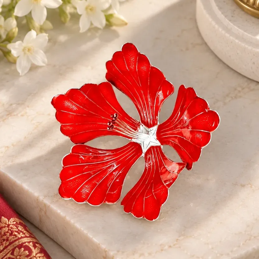 Meenakari Jaswant Flower- Big Size