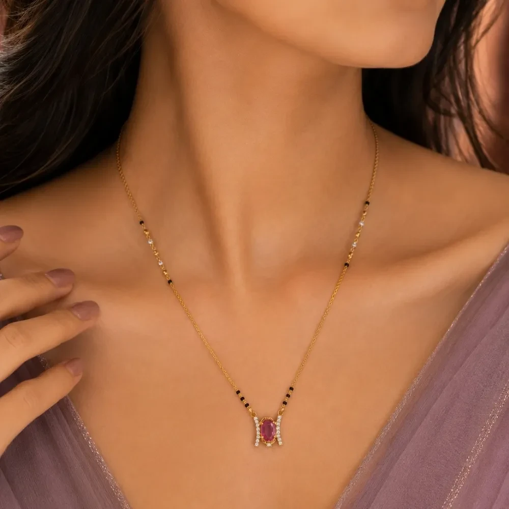 Ruby Elegant Mangalsutra
