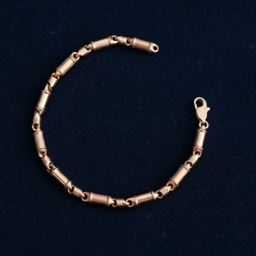 Rose Gold Plated Silver Bracelet