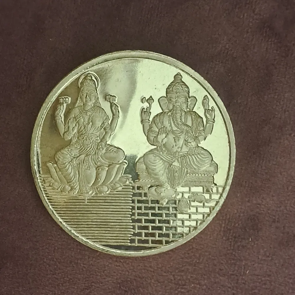 Laxmi Ganesh Silver Coins