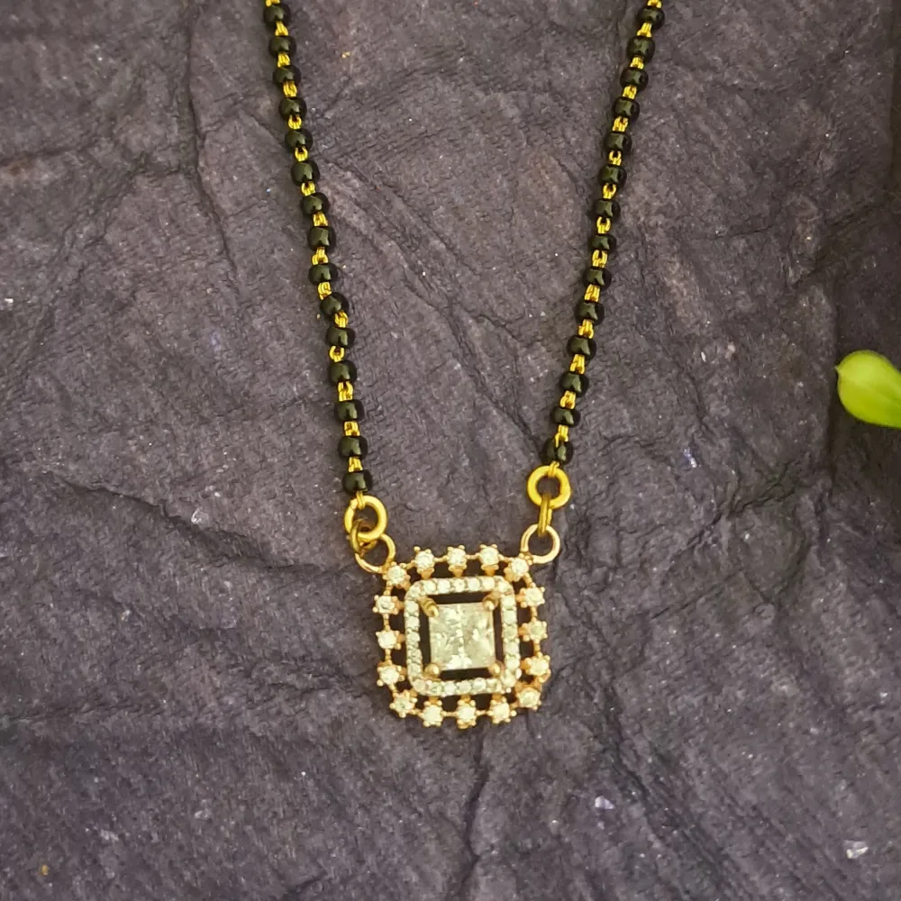 Cubic CZ Diamond Mangalsutra Pendant