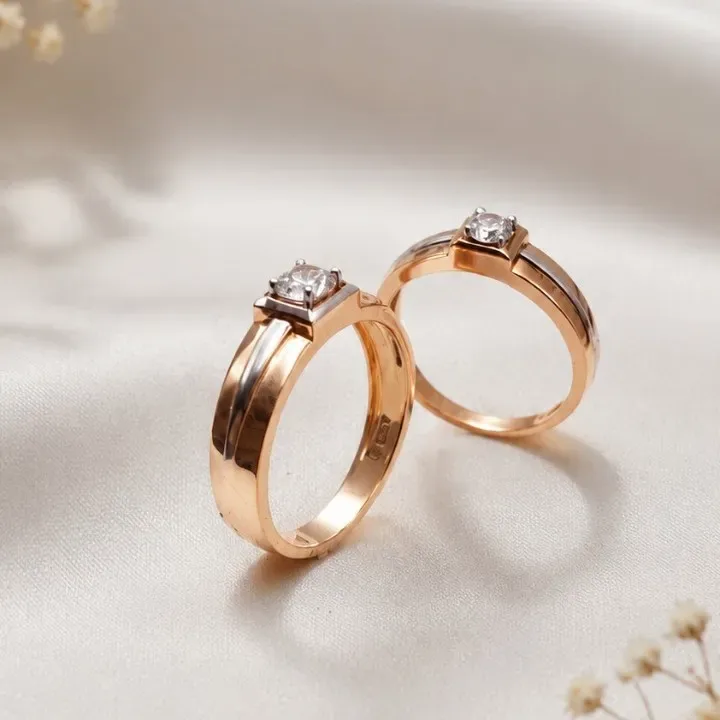 Classic 18k Gold Couple Ring